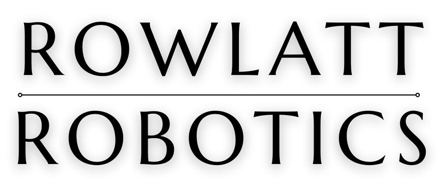Rowlatt Robotics Logo Rowlatt Robotics official logo showing the words Rowlatt and Robotics stacked vertically.